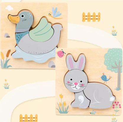 Natural animal puzzle