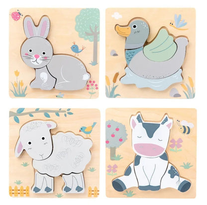 Natural animal puzzle