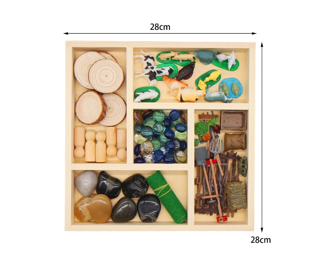 Sensory Farm Exploration Box Tray