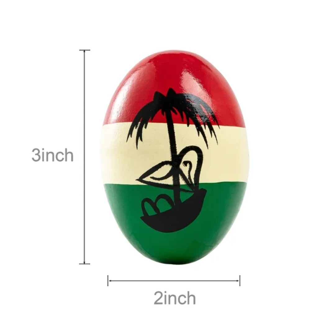 Wooden Egg Shaker- Natural/ Coloured