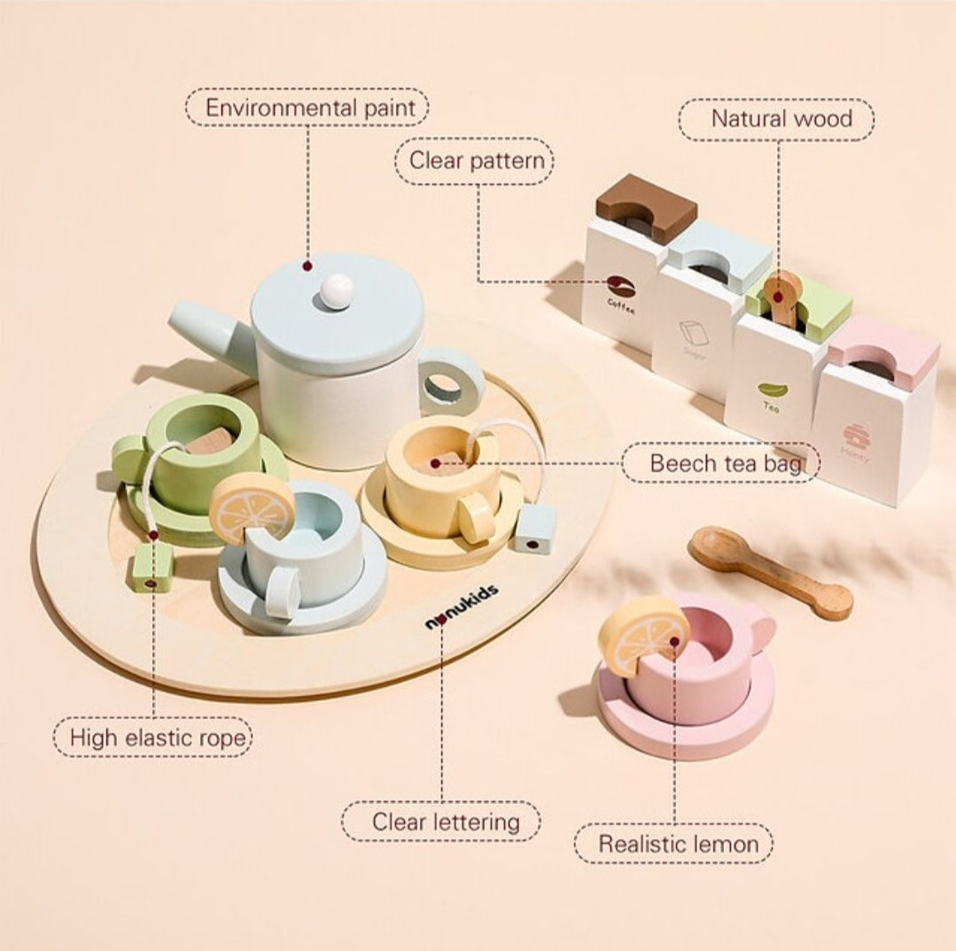 Wooden Tea Set