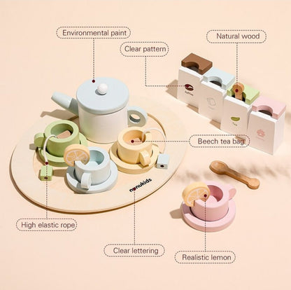 Wooden Tea Set