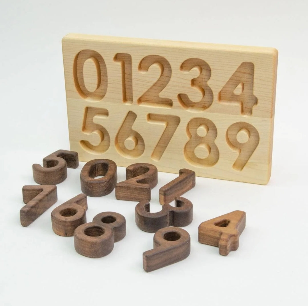 Number wooden puzzle