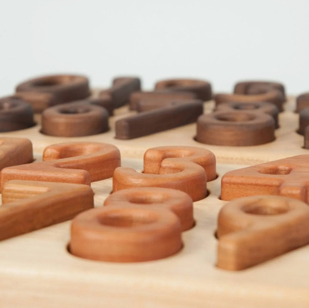 Number wooden puzzle