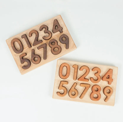 Number wooden puzzle