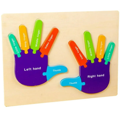 Montessori hands &amp; feet Learning board puzzle