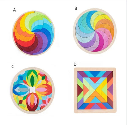 Various Geometric Shape Tangram Puzzle