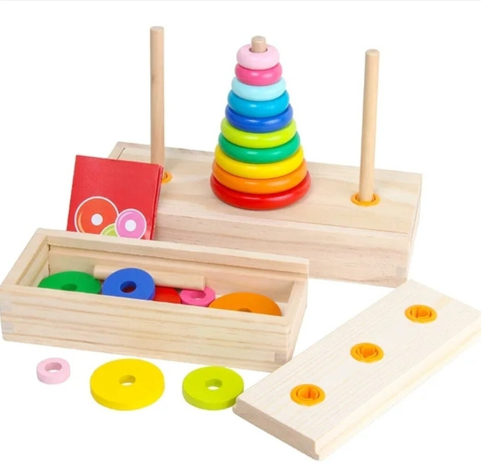 Hanoi Tower Ring Stacking Building Blocks