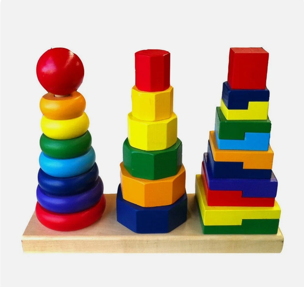 Block Toy Column Tower