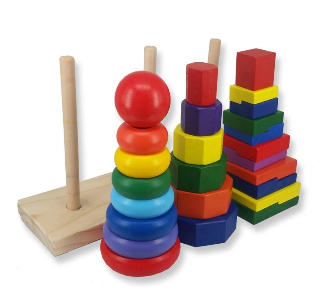 Block Toy Column Tower