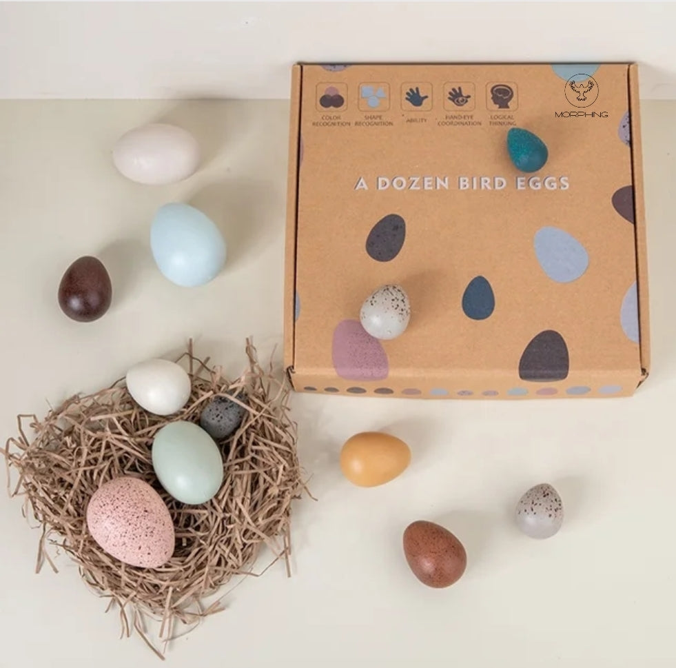 Wooden Bird Eggs