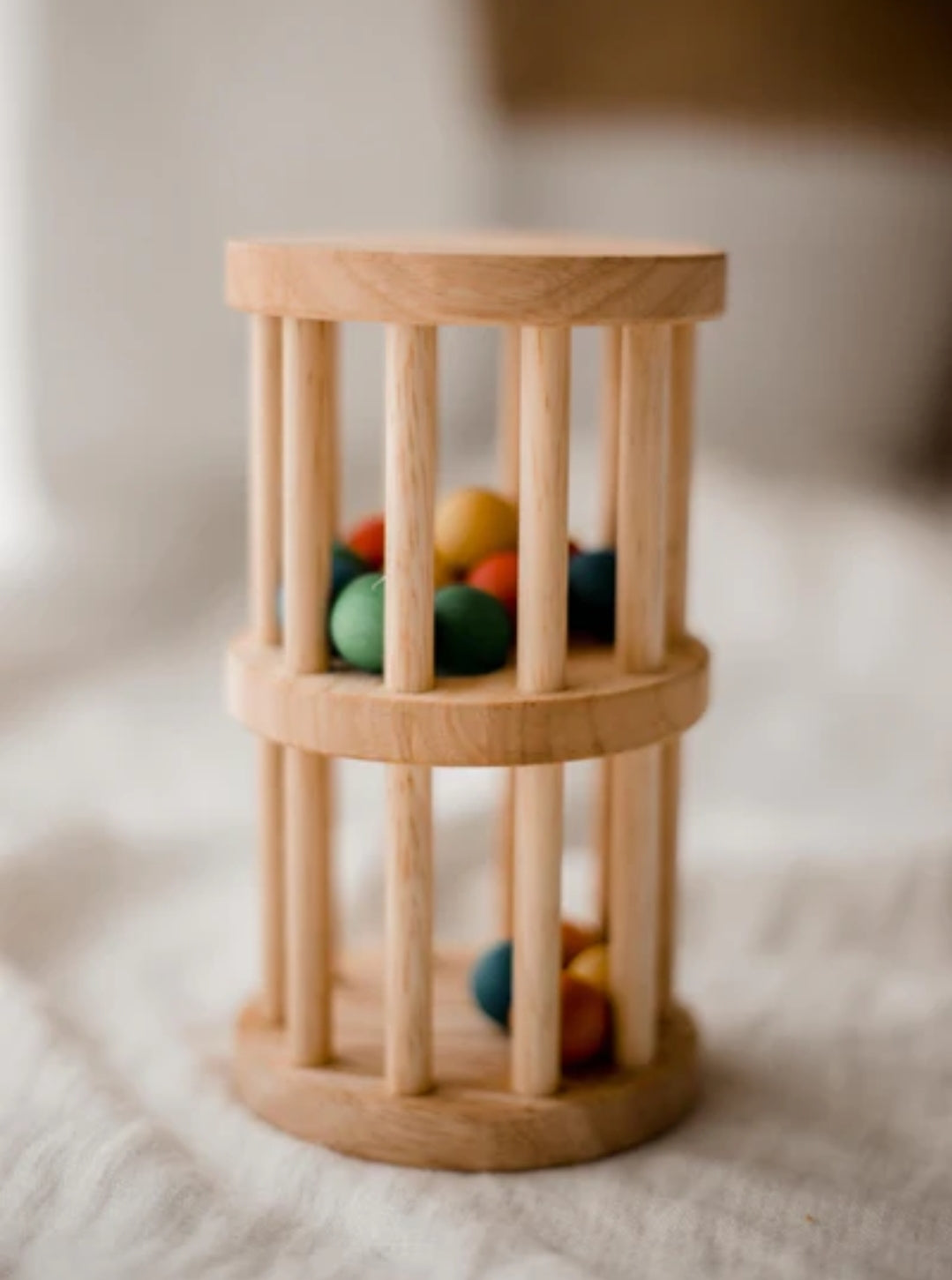 Wooden Rainmaker Rattle