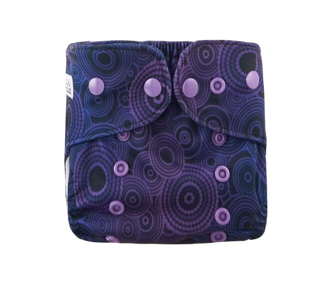 Bunaan Purple Newborn Cloth Nappy