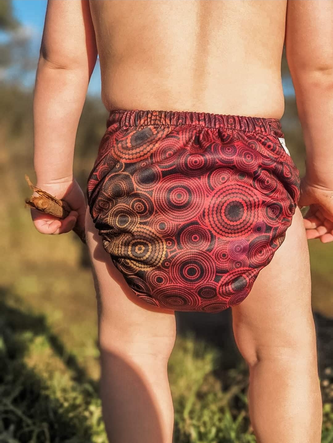 Bunaan Red Newborn Cloth Nappy