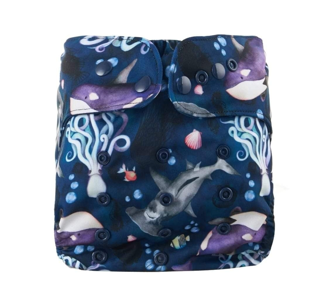 Deep End Of The Ocean Cloth Night Nappy
