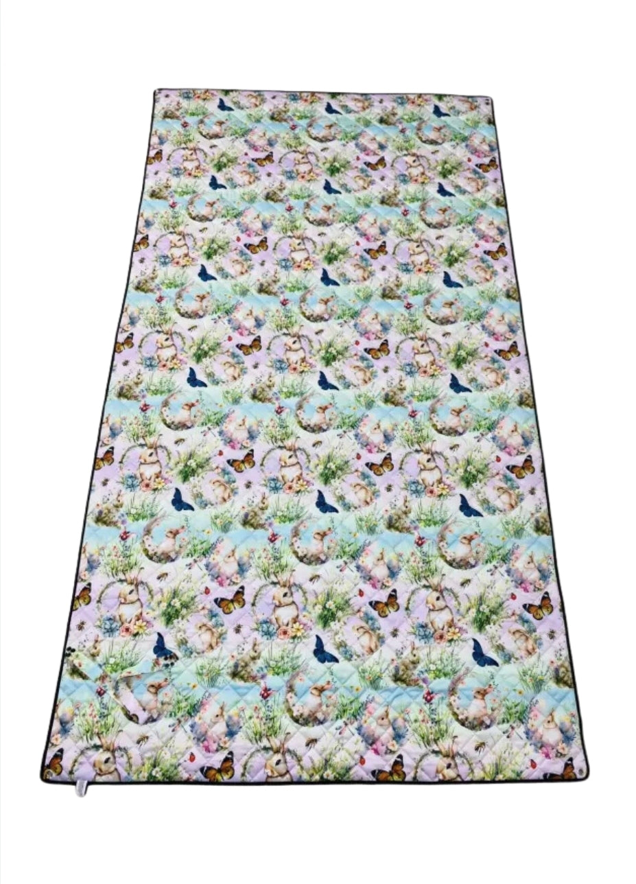 EveryBunny Blooms Picnic Plush Mat