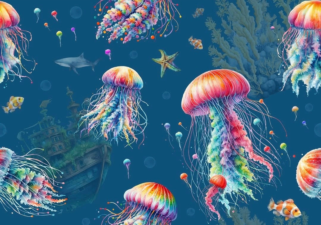 You wish Jellyfish Large Changemat