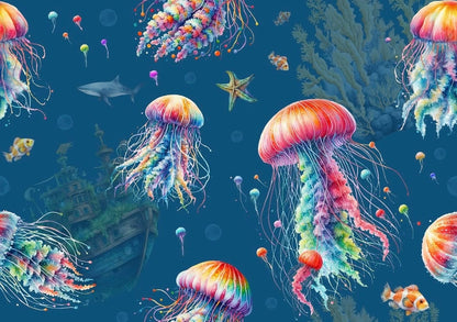 You wish Jellyfish Large Changemat