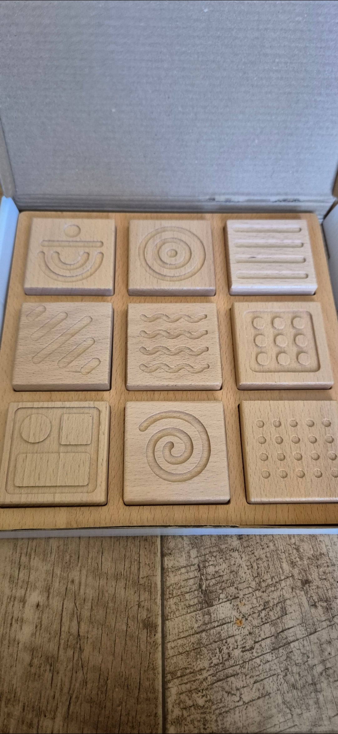 Sensory wooden blocks (9pc)