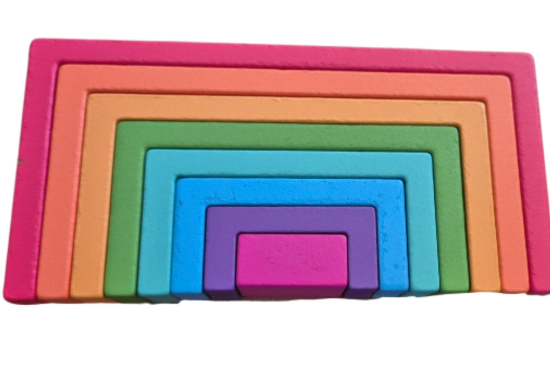 8pc Rectangular Rainbow Stacker
