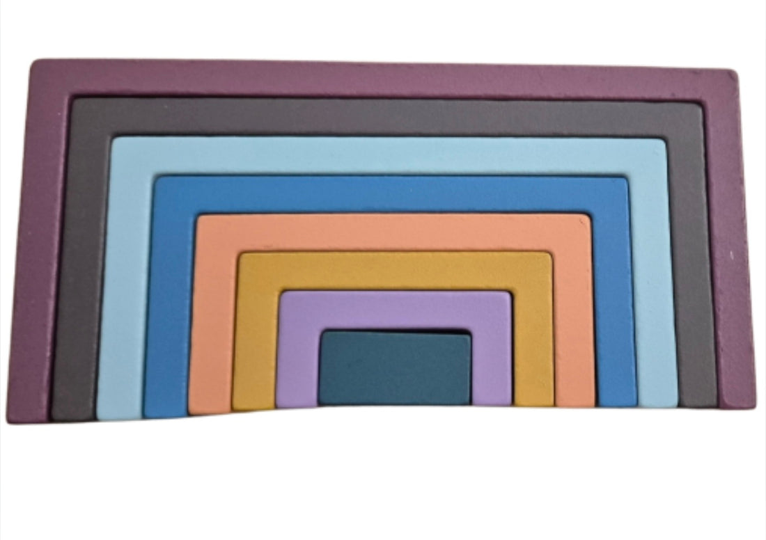 8pc Rectangular Rainbow Stacker