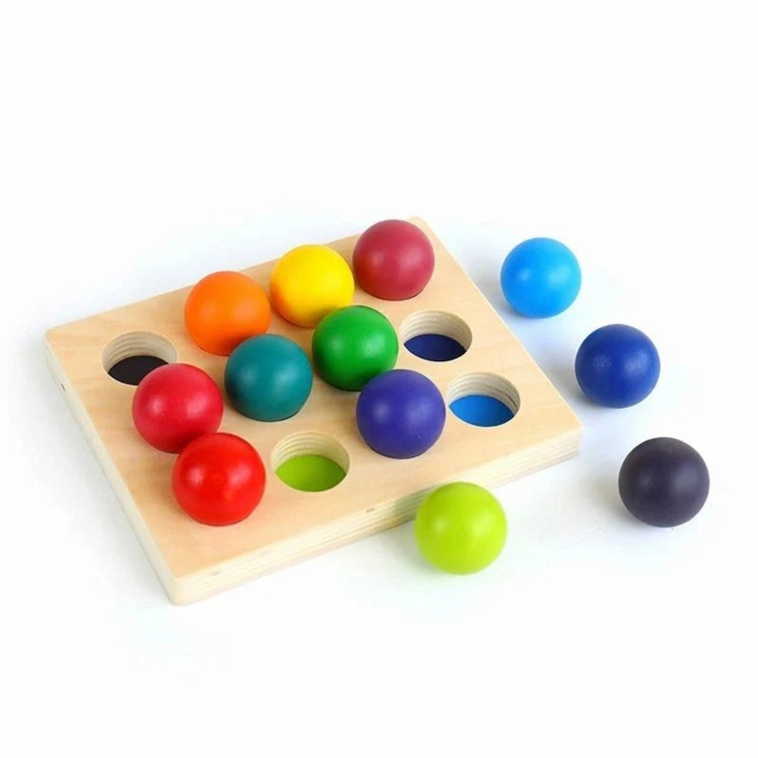 Morphing- Balls Set of 12 with colour sorting tray