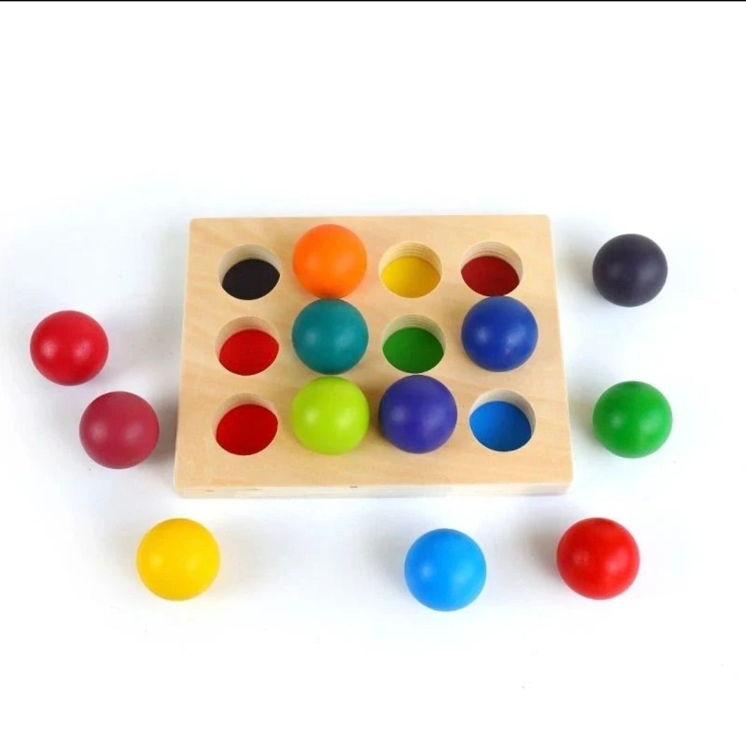 Morphing- Balls Set of 12 with colour sorting tray