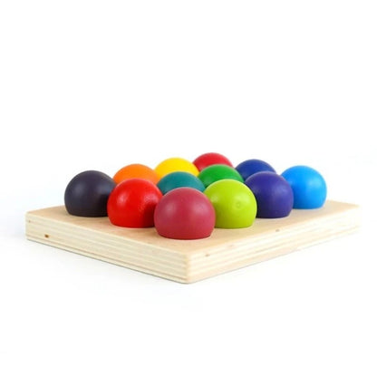 Morphing- Balls Set of 12 with colour sorting tray