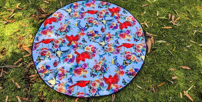 Rosey Feathers Plush Mat