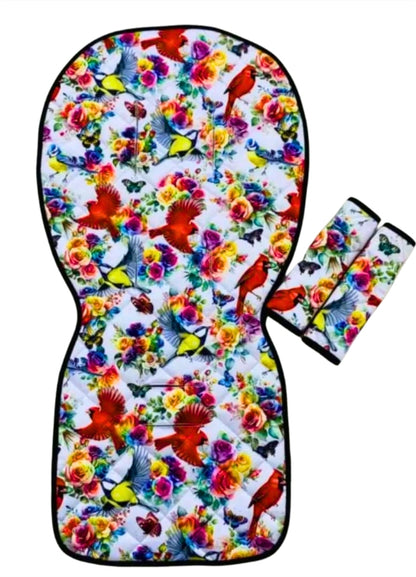 Rosey Feathers Universal Pram Liner