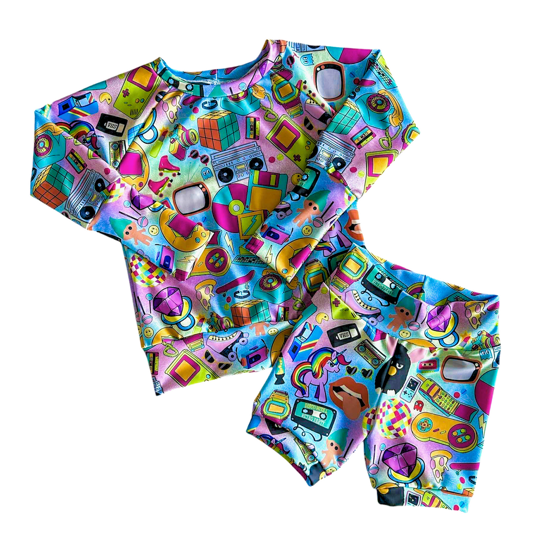 Back in the day Swim Rashie & Shorts Set