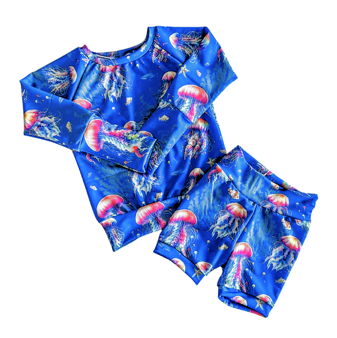 You Wish Jellyfish! Swim Rashie & Shorts Set