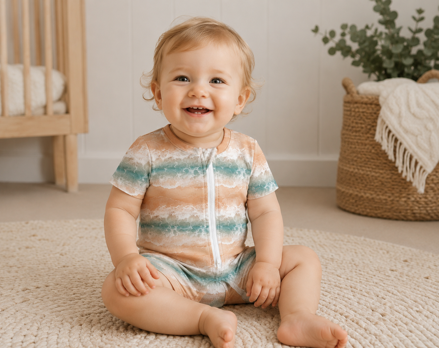 Tides Up Handmade Romper