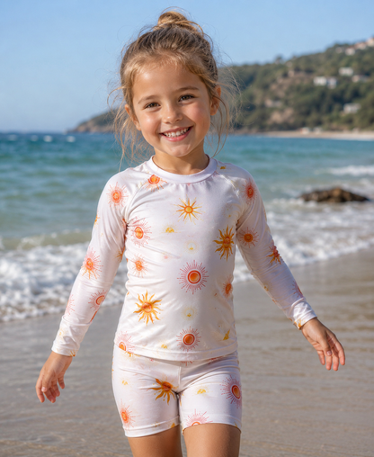 Sunsational Swim Rashie &amp; Shorts Set