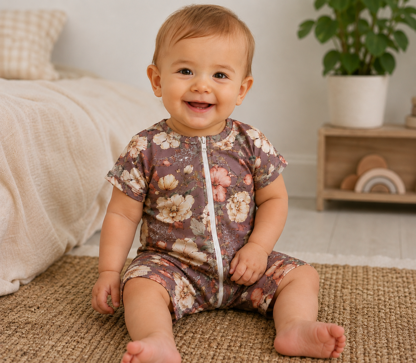 Petals of Wonder Handmade Romper