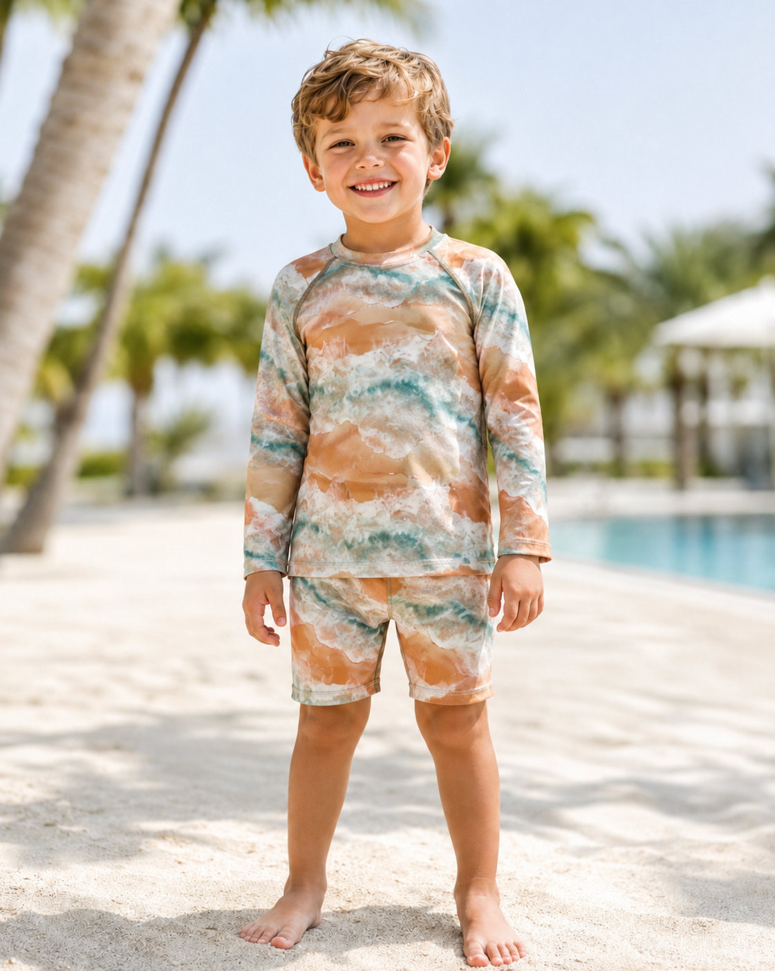 Tides Up Swim Rashie &amp; Shorts Set