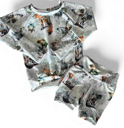 Tree-Mendous Swim Rashie &amp; Shorts Set
