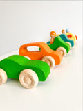 Morphing- Wooden Cars: Montessori Sensory Play