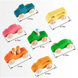 Morphing- Wooden Cars: Montessori Sensory Play