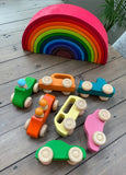 Morphing- Wooden Cars: Montessori Sensory Play