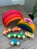 Morphing- Wooden Cars: Montessori Sensory Play
