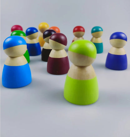 Rainbow Peg Dolls (12pc)