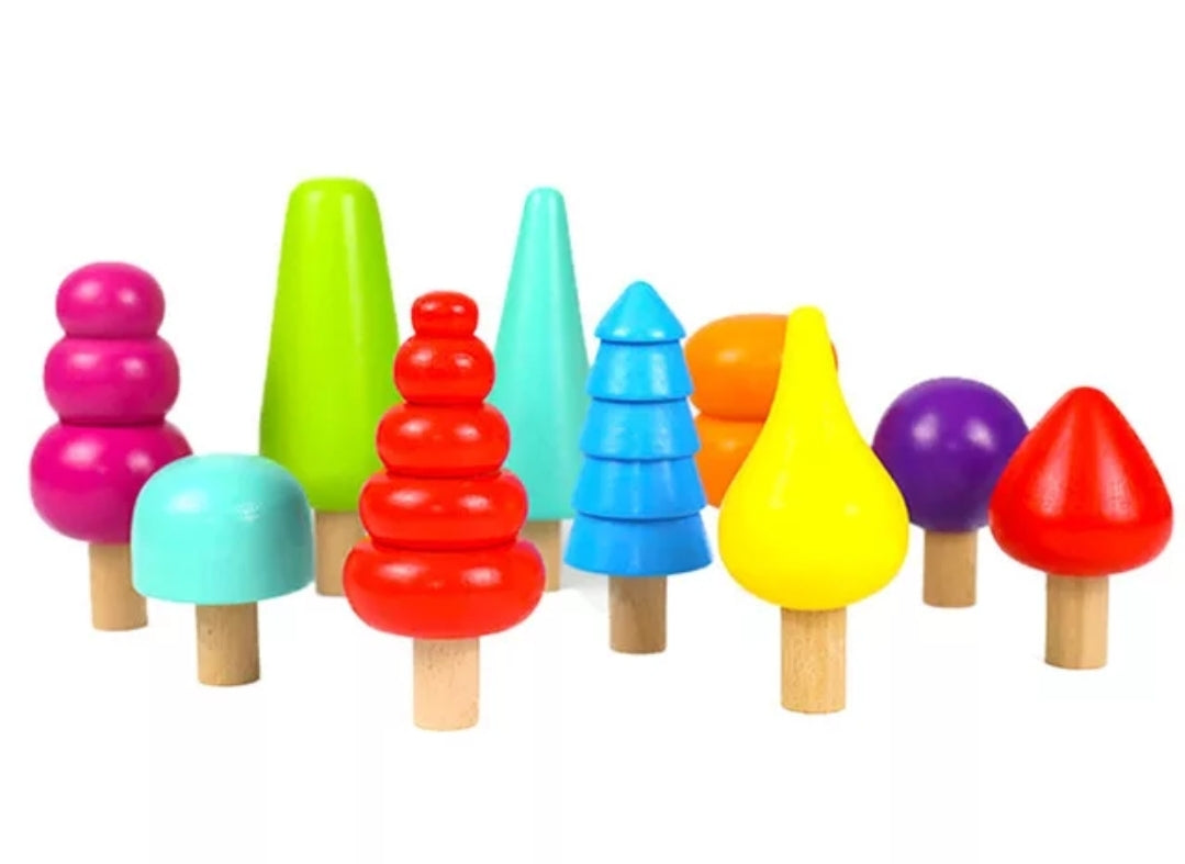 Morphing- Rainbow Trees (10pc)