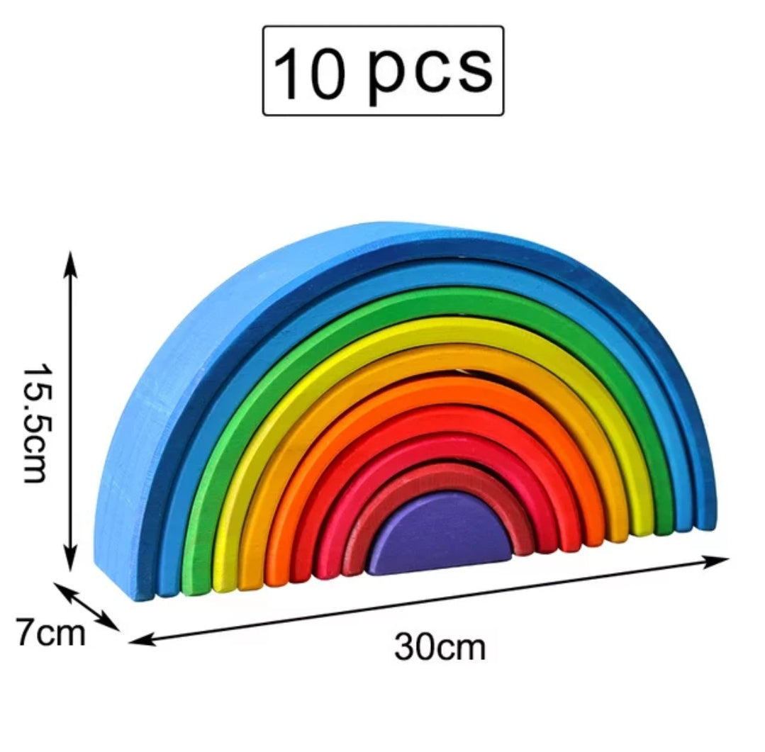 Medium Wooden Rainbow Stacker