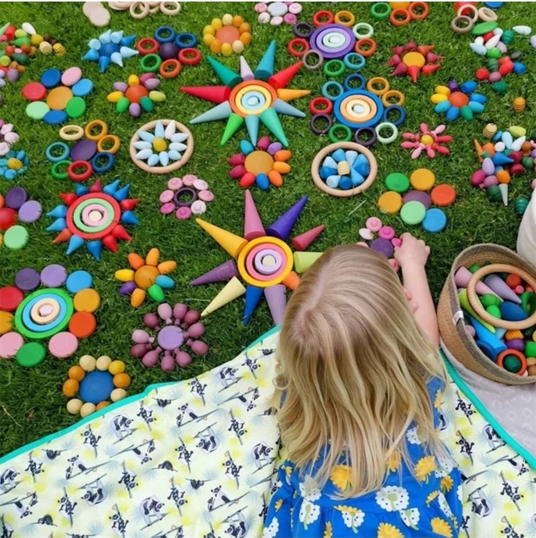 Mandala Sensory Loose Parts (128 pc)