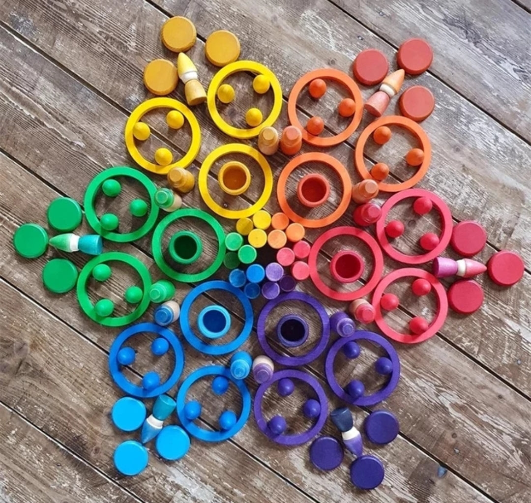 Mandala Sensory Loose Parts (128 pc)