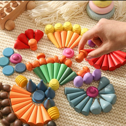 Mandala Sensory Loose Parts (128 pc)