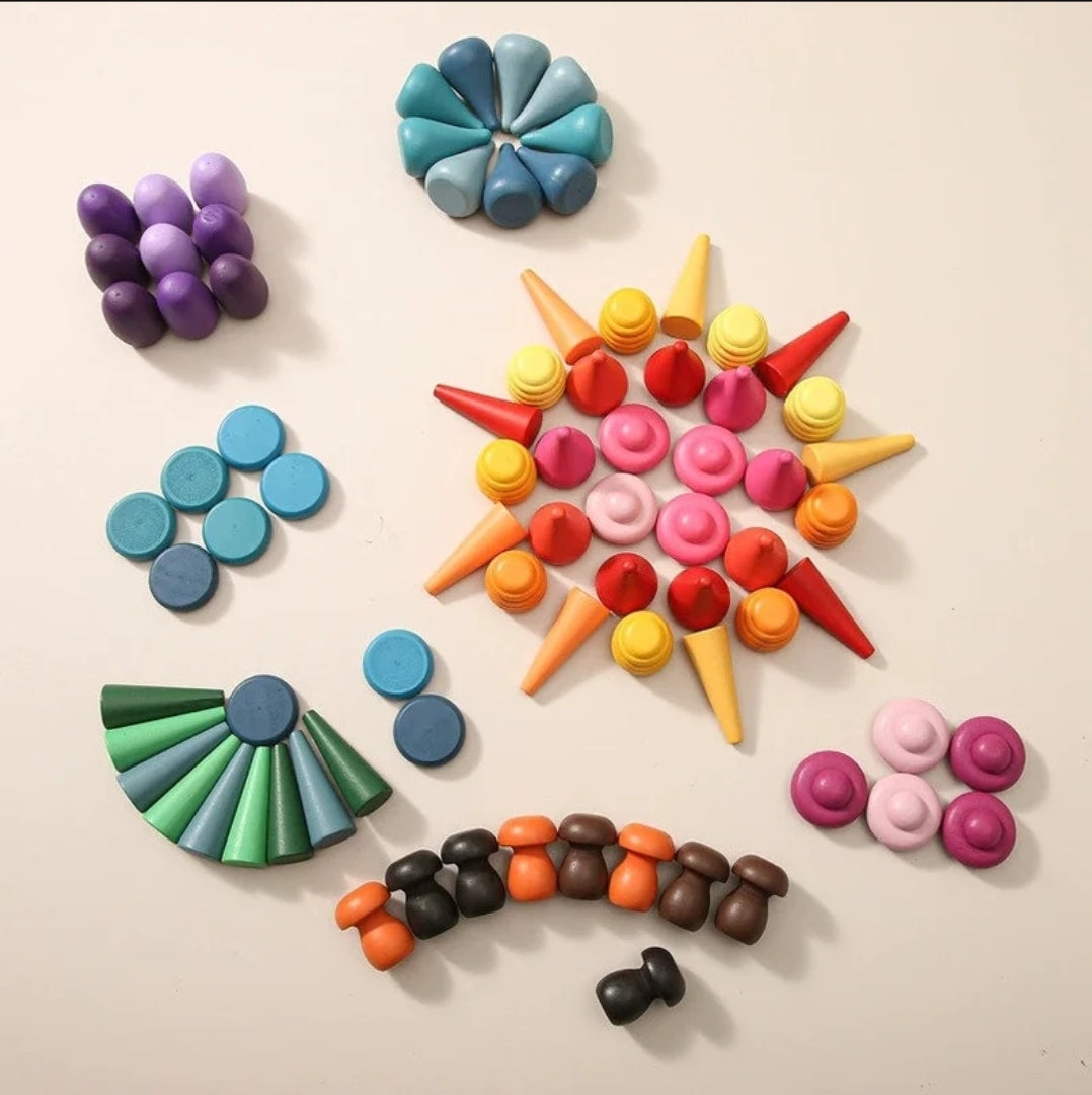 Mandala Sensory Loose Parts (128 pc)