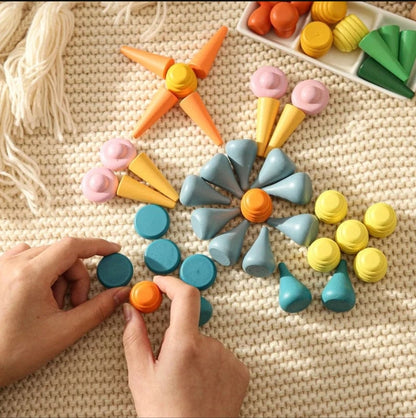 Mandala Sensory Loose Parts (128 pc)