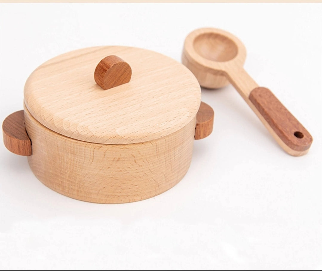 Wooden Pots &amp; Pans (15pc)